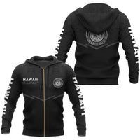 Hawaii Polynesian Zipper Hoodie Gray Energy Style Unisex Gray - Polynesian Pride