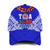 Toa Samoa Rugby Classic Cap Manu Siva Tau Style Ulafala Ver.04 LT13 Classic Cap Universal Fit Blue - Polynesian Pride