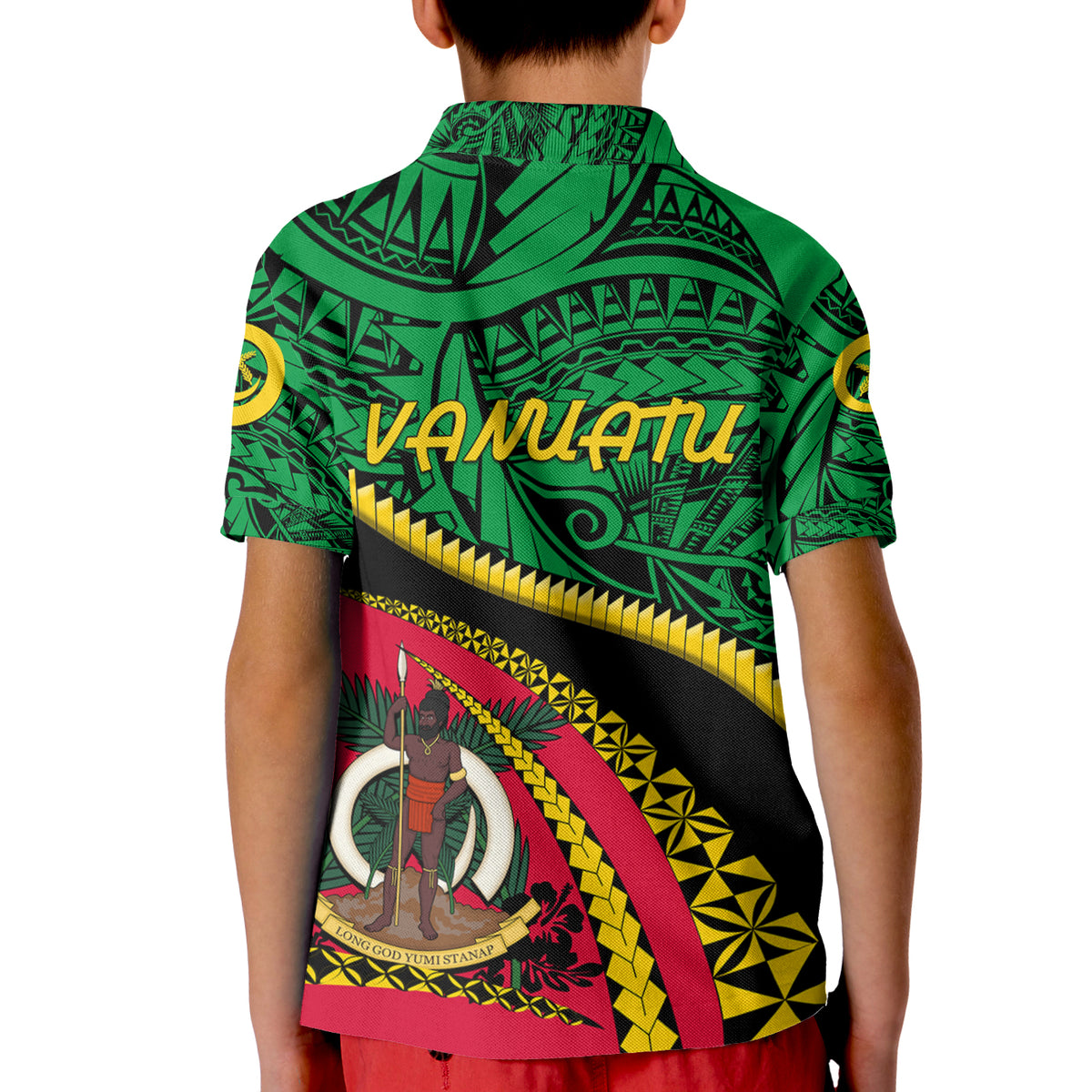Vanuatu Polo Shirt - Road To Hometown For Kid - Polynesian Pride