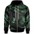 Yap Micronesia Zip Hoodie Polynesian Tattoo Green Version Unisex Green - Polynesian Pride