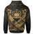 Samoa Custom Polynesian Zip up Hoodie Samoa Gold Seal Camisole Hibiscus Style - Polynesian Pride