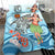 Papua New Guinea Bedding Set - Polynesian Girls With Shark - Polynesian Pride