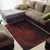 New Caledonia Area Rug - Custom Personalised Polynesian Pattern Style Red Color - Polynesian Pride