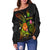 New Caledonia Polynesian Personalised Off Shoulder Sweater - Legend of New Caledonia (Reggae) - Polynesian Pride