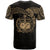 Samoa Polynesian T Shirt Gold Heart Shield - Polynesian Pride