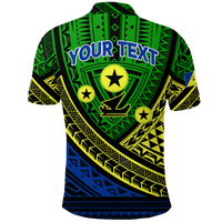 Custom Vanuatu Malampa Province Tribal Pattern Polo Shirt LT12 - Polynesian Pride