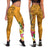 Samoa Custom Personalised Legging - Turtle Plumeria (Gold) - Polynesian Pride