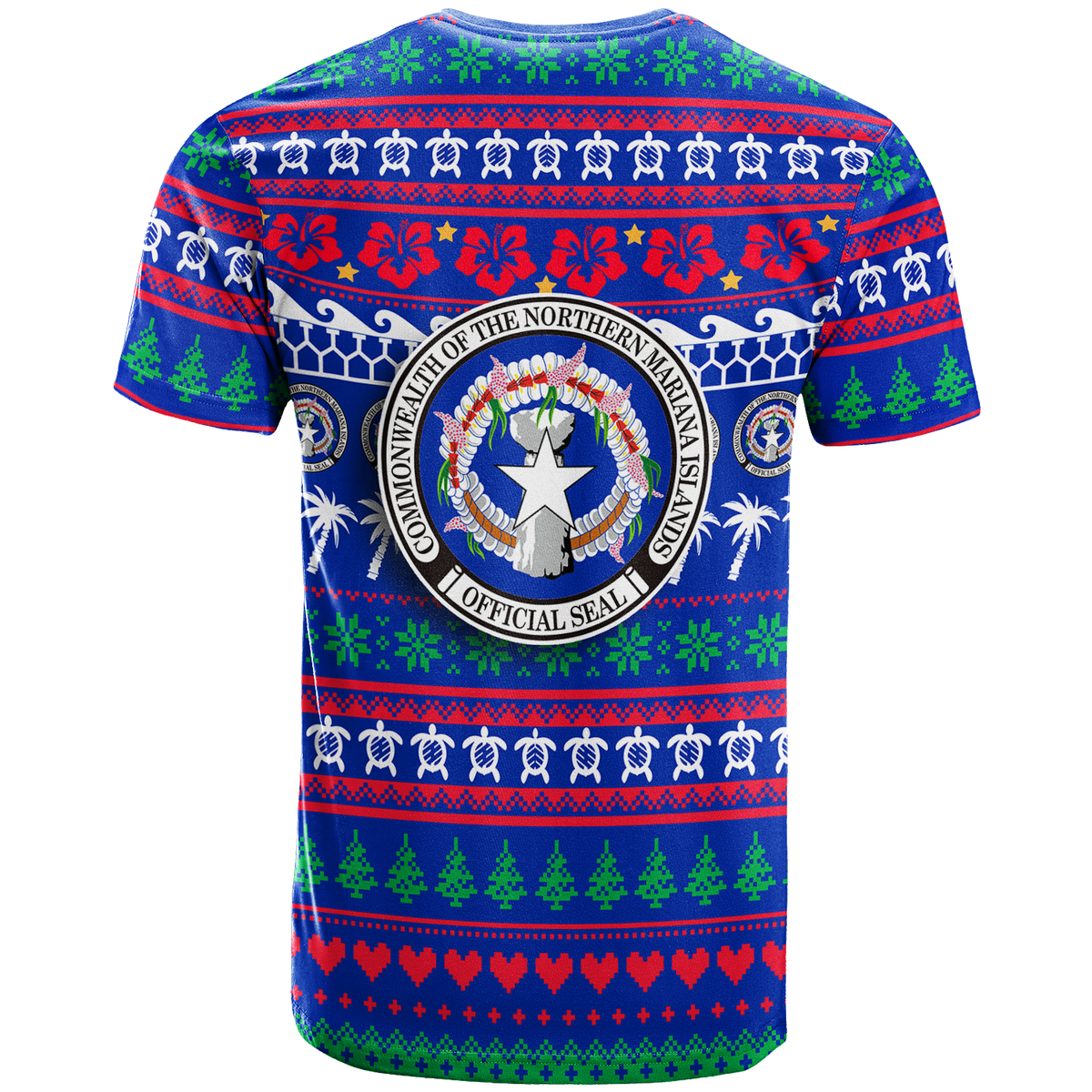 Northern Mariana Islands Christmas T Shirt Ugly Christmas LT12 - Polynesian Pride