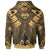 Fsm Custom Zip up Hoodie Gold Seal with Polynesian Tattoo - Polynesian Pride