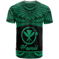Hawaii Polynesian Custom T Shirt Hawaii Pride Green Version - Polynesian Pride