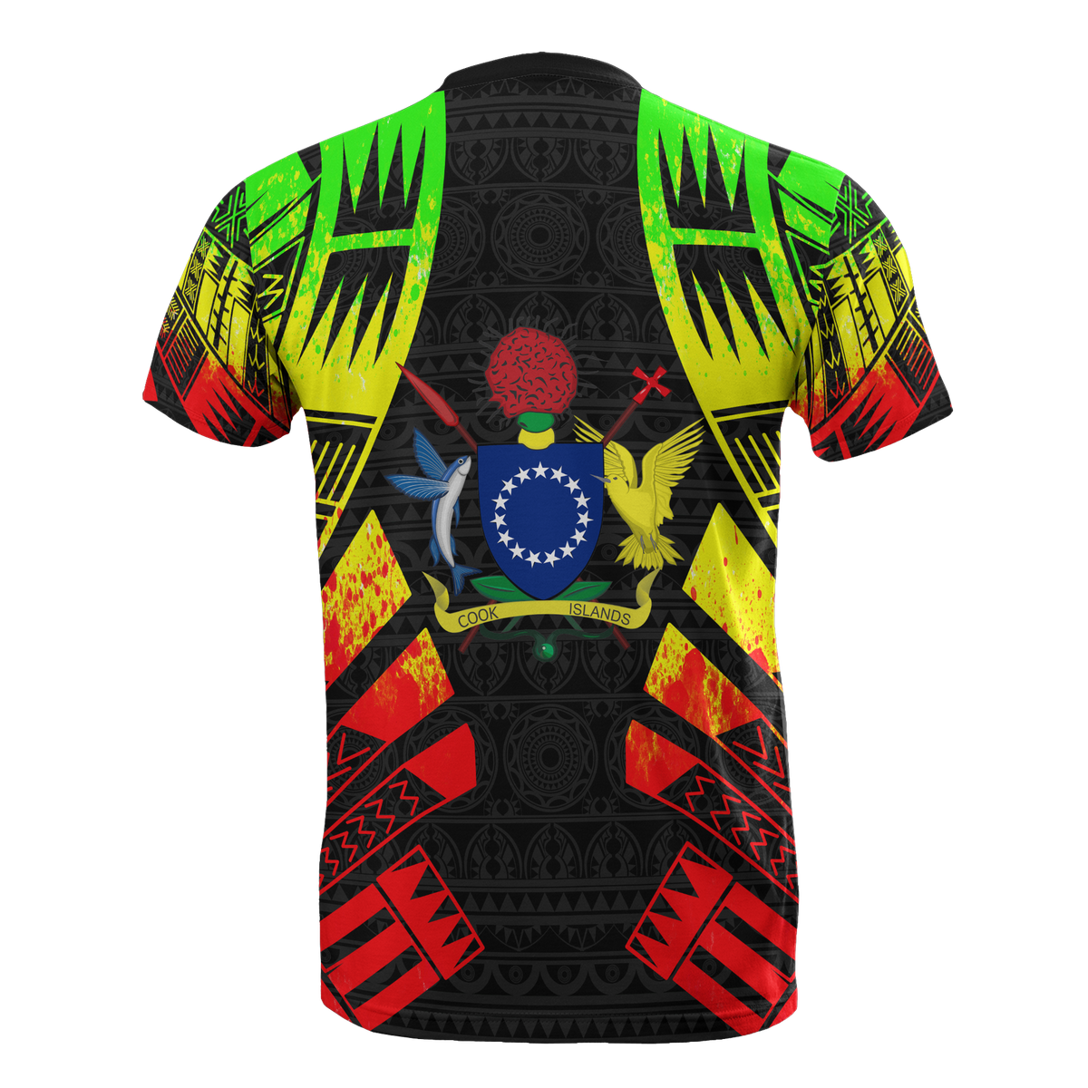 Cook Islands T Shirt Polynesian Tattoo Reggae Style - Polynesian Pride