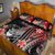 Pohnpei Quilt Bed Set - Red Polynesian Hibiscus Pattern Style - Polynesian Pride