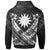 Nauru Polynesian Custom Zip up Hoodie Nauru White Seal Camisole Hibiscus Style - Polynesian Pride