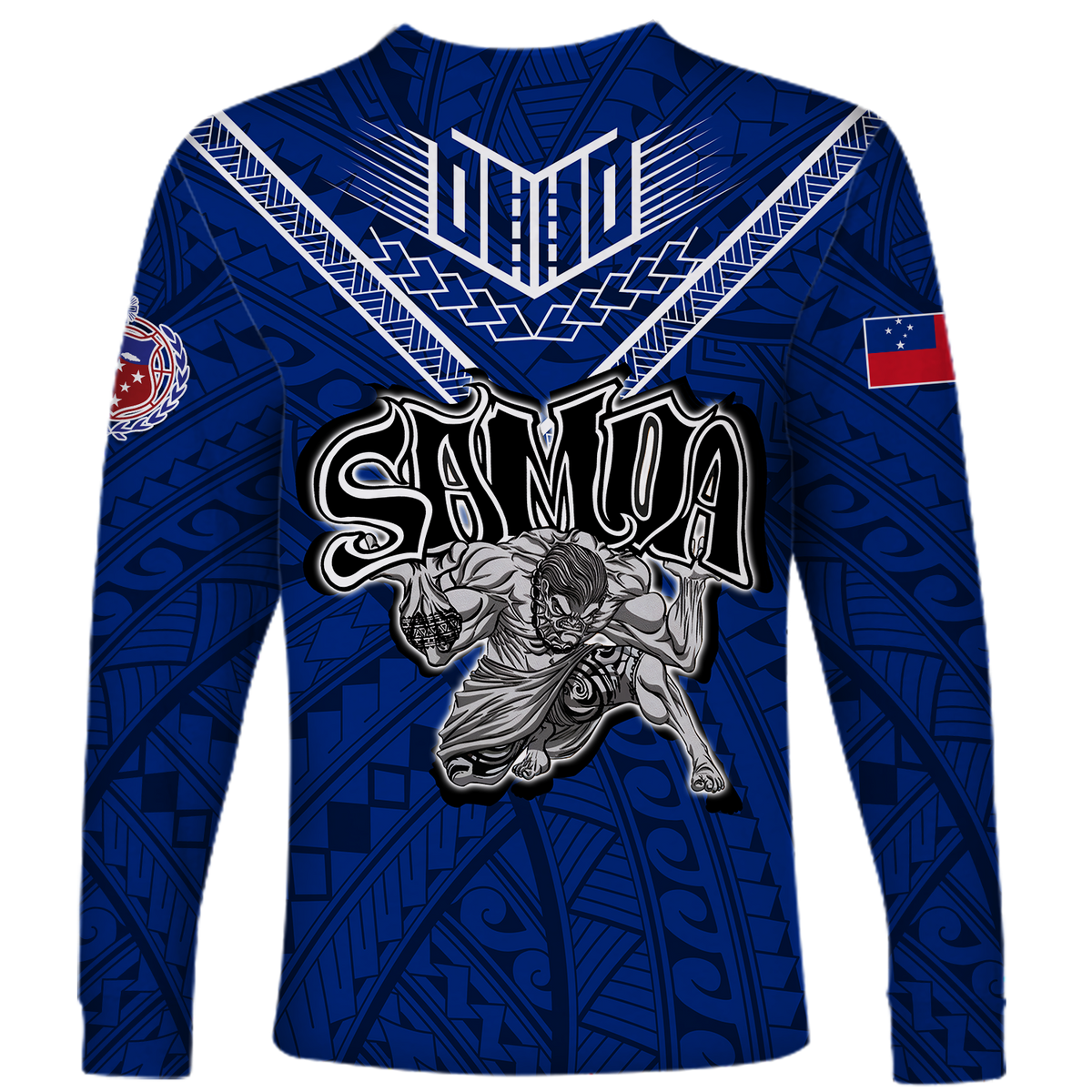 Toa Samoa Rugby Long Sleeve Shirt - Samoan Warrior Pride - LT12 - Polynesian Pride