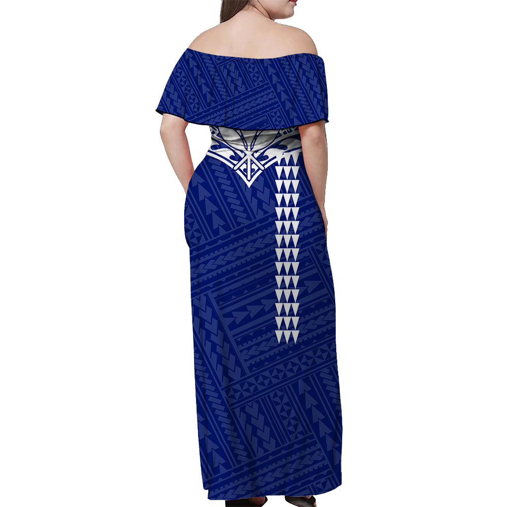 Hawaii Waiakea High School Polynesian Tribal Off Shoulder Dress - LT12 - Polynesian Pride
