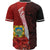 Tuvalu Polynesian Custom Personalised Baseball Shirt - Coat Of Arm With Hibiscus - Polynesian Pride