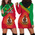 (Custom Personalised) Vanuatu Hoodie Dress Pattern Sand Drawing LT13 Red - Polynesian Pride