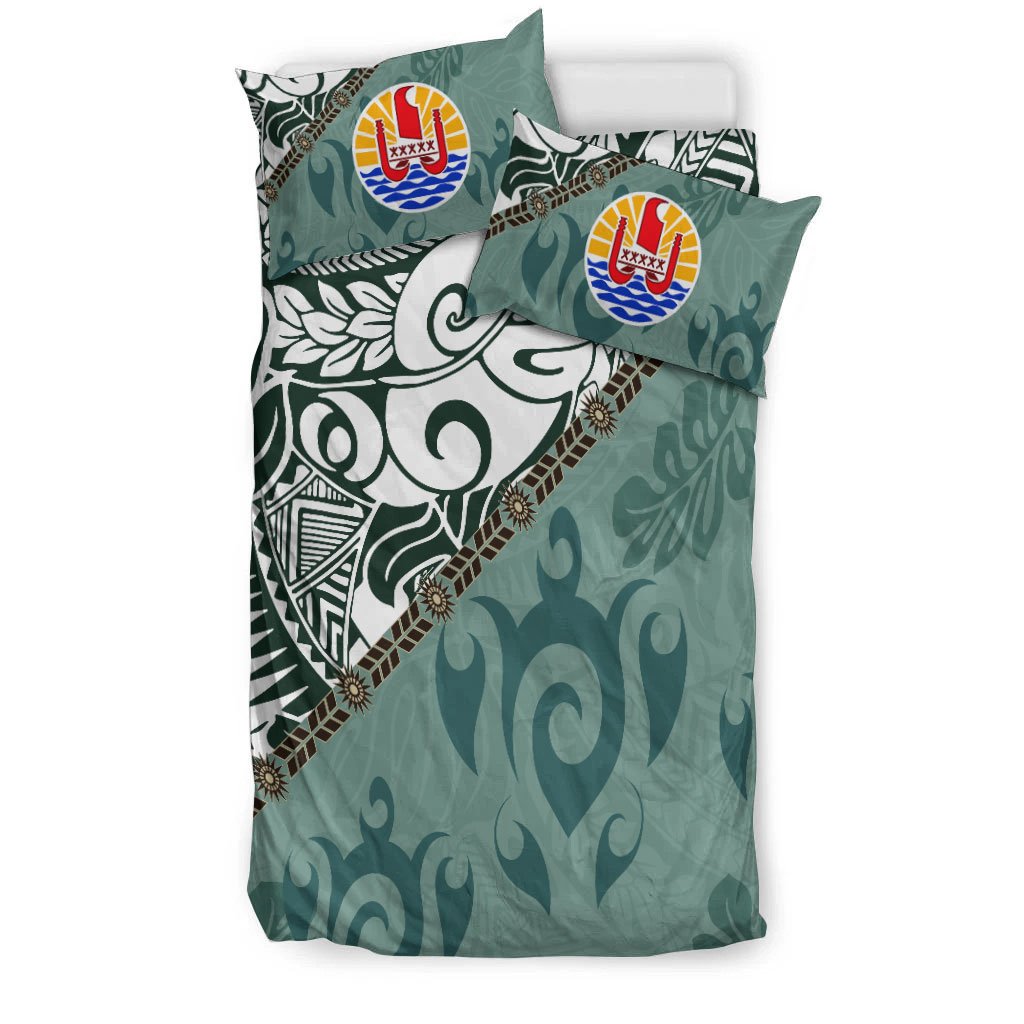 Tahiti Bedding Set - Leaves And Turtles - Polynesian Pride