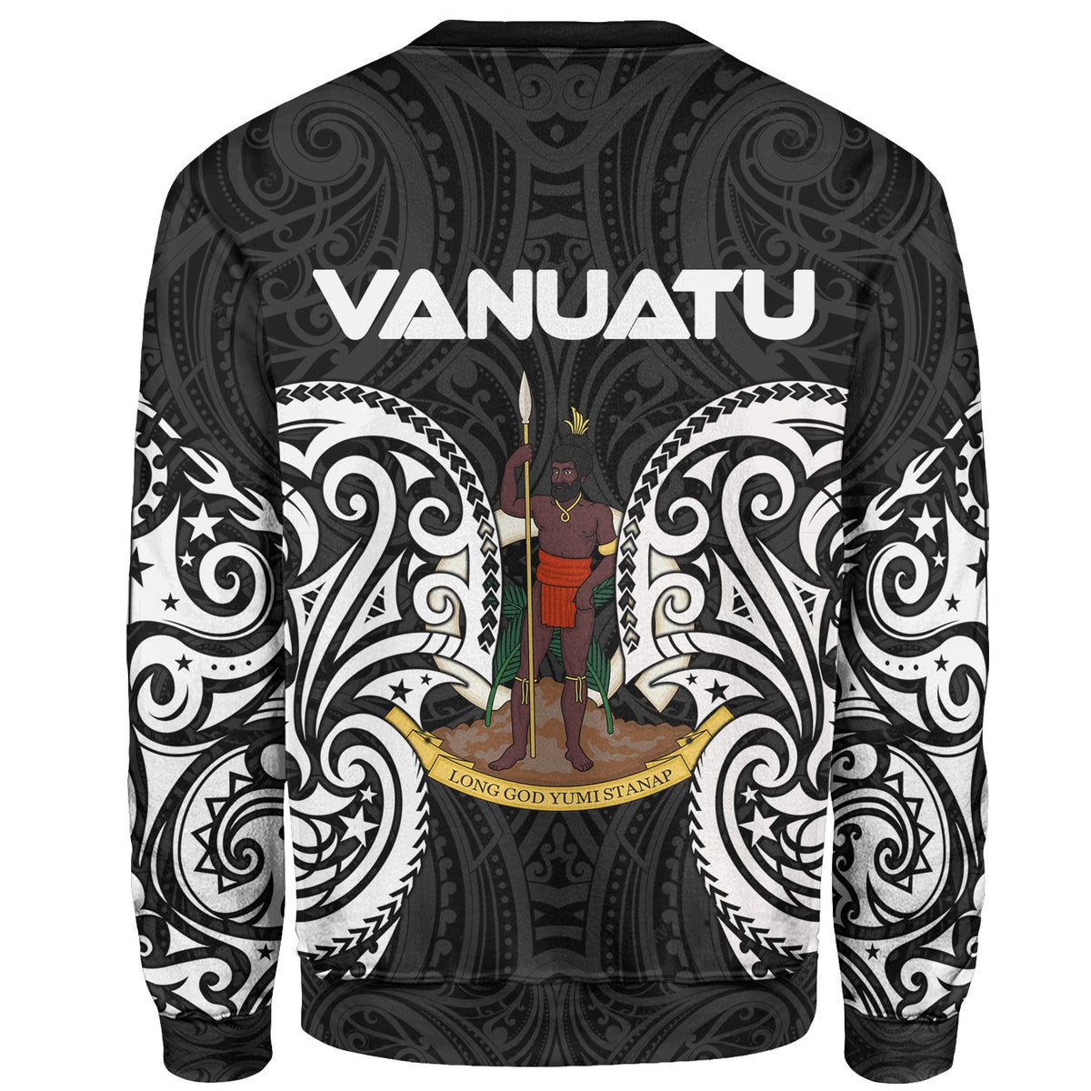 Vanuatu Polynesian Sweater - Spirit Style White - Polynesian Pride