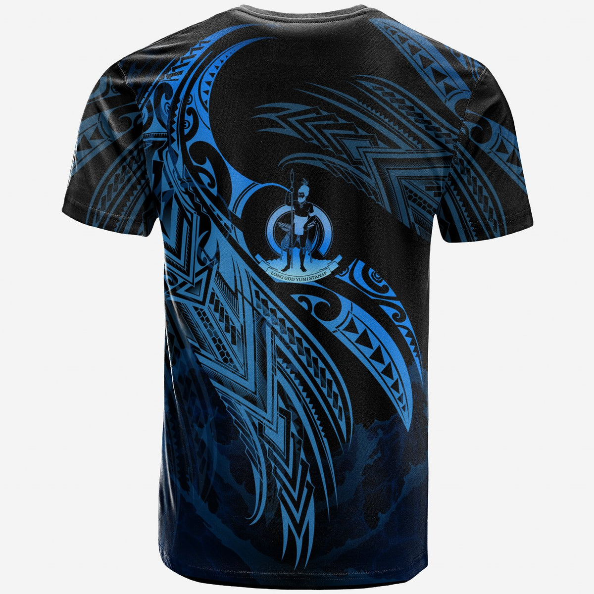 Vanuatu Polynesian T Shirt Vanuatuan Legend Blue Version - Polynesian Pride