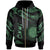 Northern Mariana Islands Polynesian Zip Hoodie Polynesian Tattoo Green Version Unisex Green - Polynesian Pride