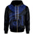 Polynesian Hawaii Zip up Hoodie Hawaiian Waves (Blue) Unisex Blue - Polynesian Pride