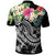 Tonga Polynesian Polo Summer Plumeria (Black) - Polynesian Pride