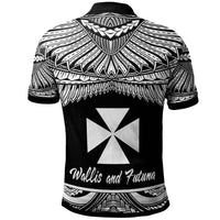 Wallis and Futuna Polo Shirt Polynesian Tattoo White Version - Polynesian Pride