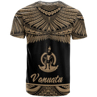 Vanuatu Polynesian Custom T Shirt Vanuatuan Pride Gold Version - Polynesian Pride