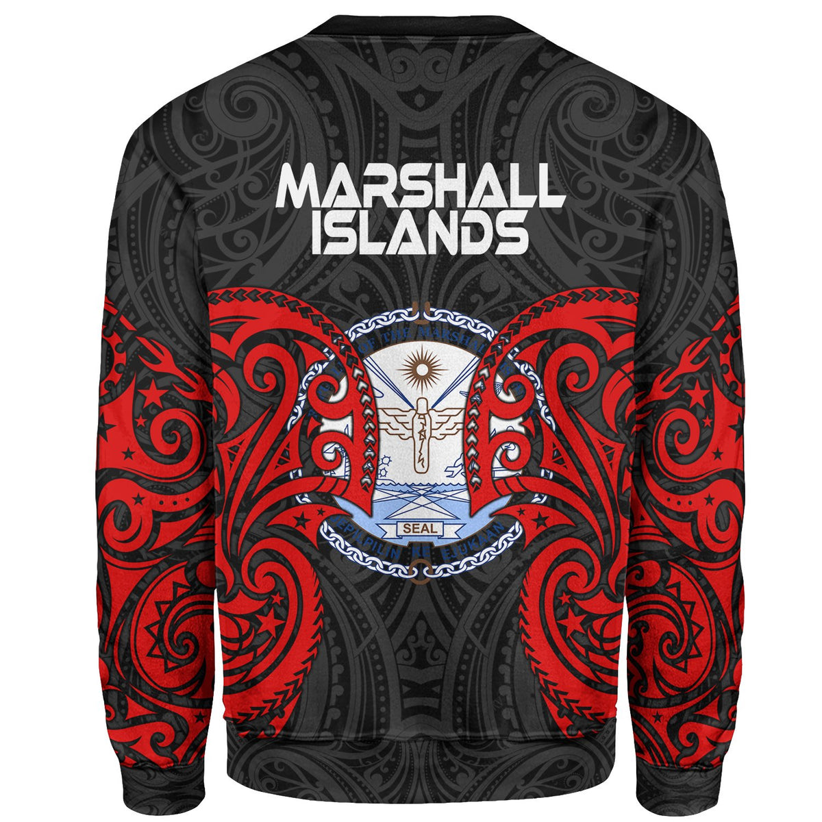 Marshall Islands Polynesian Custom Personalised Sweater - Spirit Style - Polynesian Pride