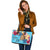 Tokelau Custom Personalised Leather Tote - Tropical Style - Polynesian Pride