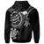 Papua New Guinea Custom Zip up Hoodie White Turtle - Polynesian Pride