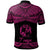 Tonga Custom Polo Shirt Polynesian Tattoo Pink Version - Polynesian Pride