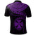 Wallis and Futuna Custom Polo Shirt Polynesian Waves (Purple) - Polynesian Pride