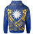 Nauru Custom Zip up Hoodie Nauru Flag Camisole Hibiscus Style - Polynesian Pride