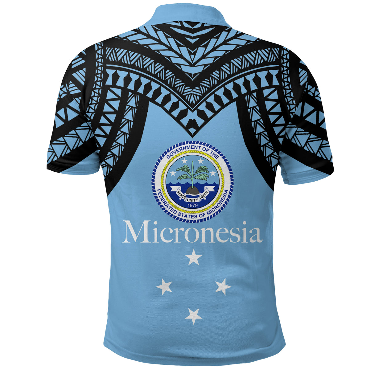 Federated States of Micronesia Polo Shirt Micronesia Pattern LT12 - Polynesian Pride