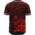 Fiji Baseball Shirt - Red Color Cross Style - Polynesian Pride