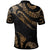 Tuvalu Custom Polo Shirt Polynesian Tattoo Gold Version - Polynesian Pride