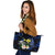 Polynesian Hawaii Leather Tote Bag - Turtle With Plumeria Flowers - Polynesian Pride