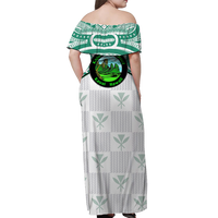Hawaii Kanaka Kapaa School Off Shoulder Long Dress - LT12 - Polynesian Pride