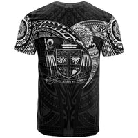 Fiji Polynesian T Shirt Coat of Arm Full Color Heart Shield - Polynesian Pride