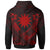 Nauru Polynesian Custom Zip up Hoodie Nauru Red Seal Camisole Hibiscus Style - Polynesian Pride