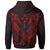 Kosrae Polynesian Custom Zip up Hoodie Kosrae Red Camisole Hibiscus Style - Polynesian Pride