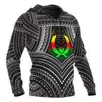 Pohnpei Polynesian Hoodie Pohnpei Flag Reggae Color - Polynesian Pride