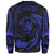 Niue Polynesian Custom Personalised Sweater - Blue Tribal Wave - Polynesian Pride