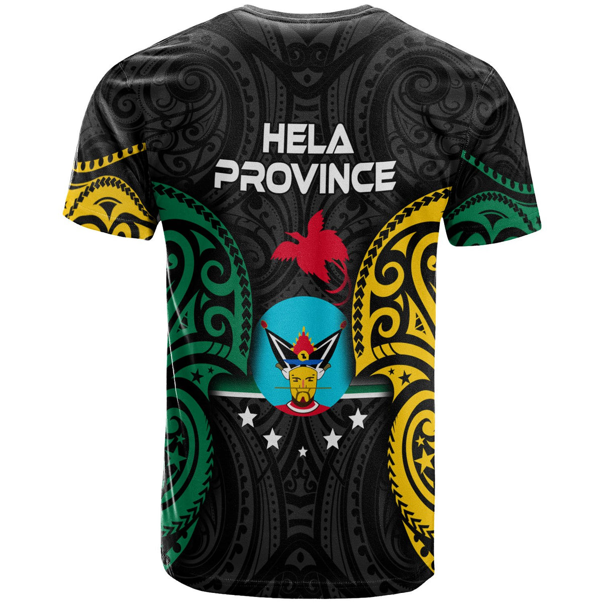 Papua New Guinea Hela Province Polynesian Custom T Shirt Spirit Version - Polynesian Pride