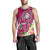 Fiji Men's Tank Top - Turtle Plumeria (Pink) - Polynesian Pride