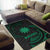 Nauru Polynesian Area Rug - Green Tribal Wave - Polynesian Pride