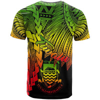 Tuvalu Polynesian T Shirt Tribal Wave Tattoo Reggae - Polynesian Pride