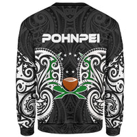 Pohnpei Polynesian Custom Personalised Sweater - Spirit Style White - Polynesian Pride